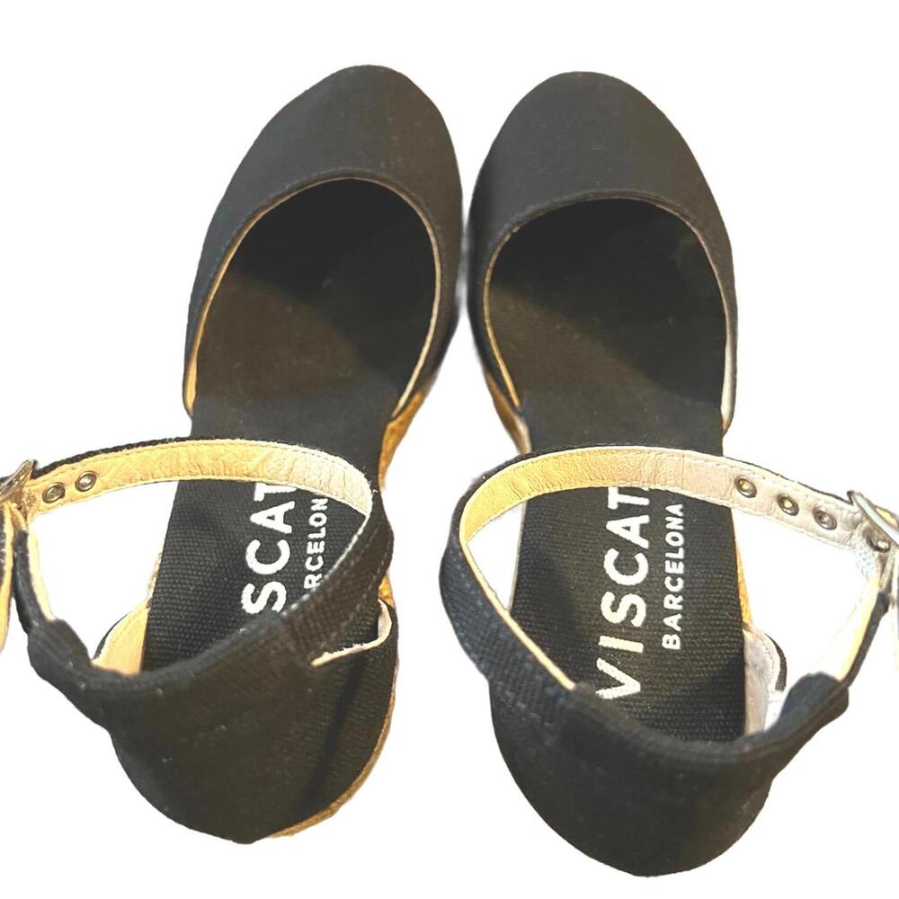 Handcrafted Viscata Barcelona Canvas Wedges|Mediterranean Chic Aesthetic | US 5 - Picture 4 of 7